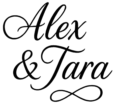 Alex and Tara wordmark