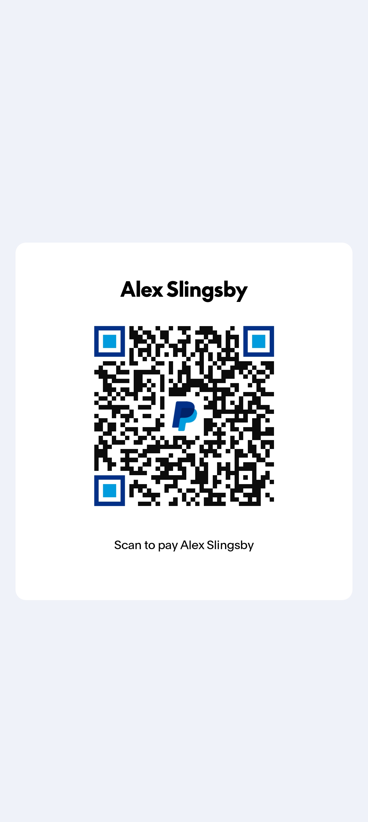 PayPal QR code